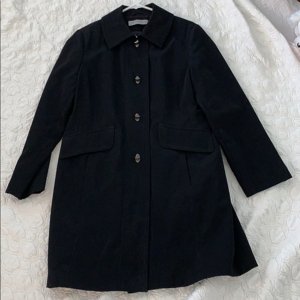 Anne Klein black trench coat